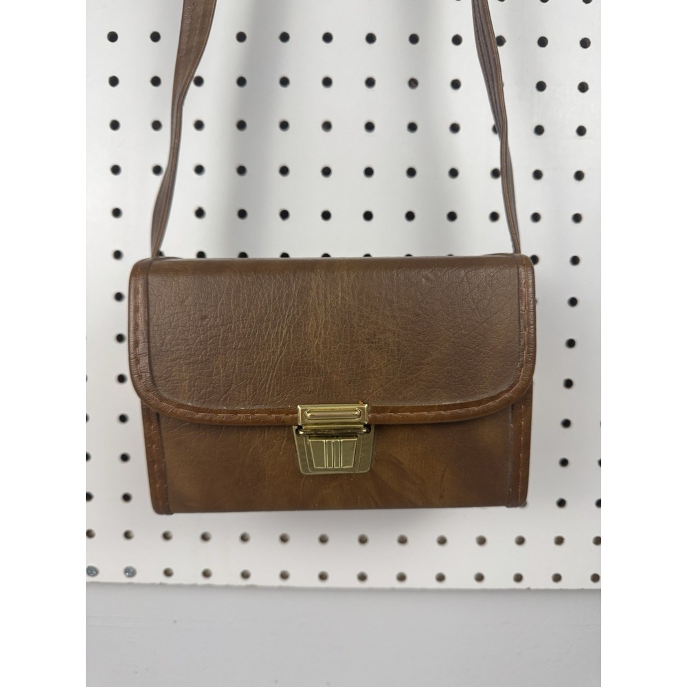 Vintage Coast BT-610 Leather Camera Bag‎ Brown Structured Equipment Case